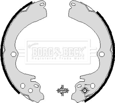 BORG & BECK stabdžių trinkelių komplektas BBS6204